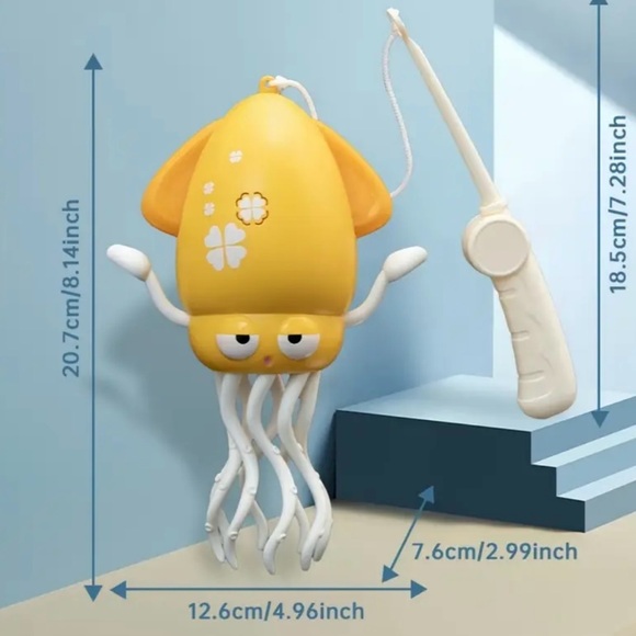 Dancing Squid Toy Tummy Time Toys Crawling Toys Wiggling Musical Standing Toy - Picture 8 of 10